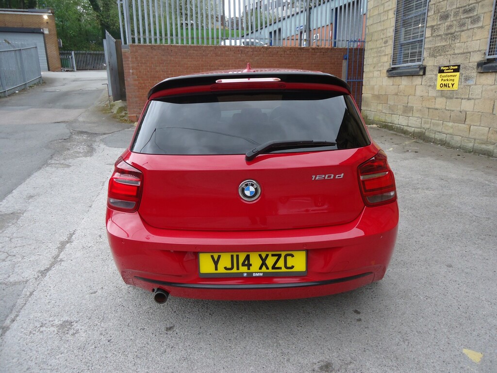 BMW 1 Series Hatchback 2.0 120D Sport 2014 YJ14XZC Red #5