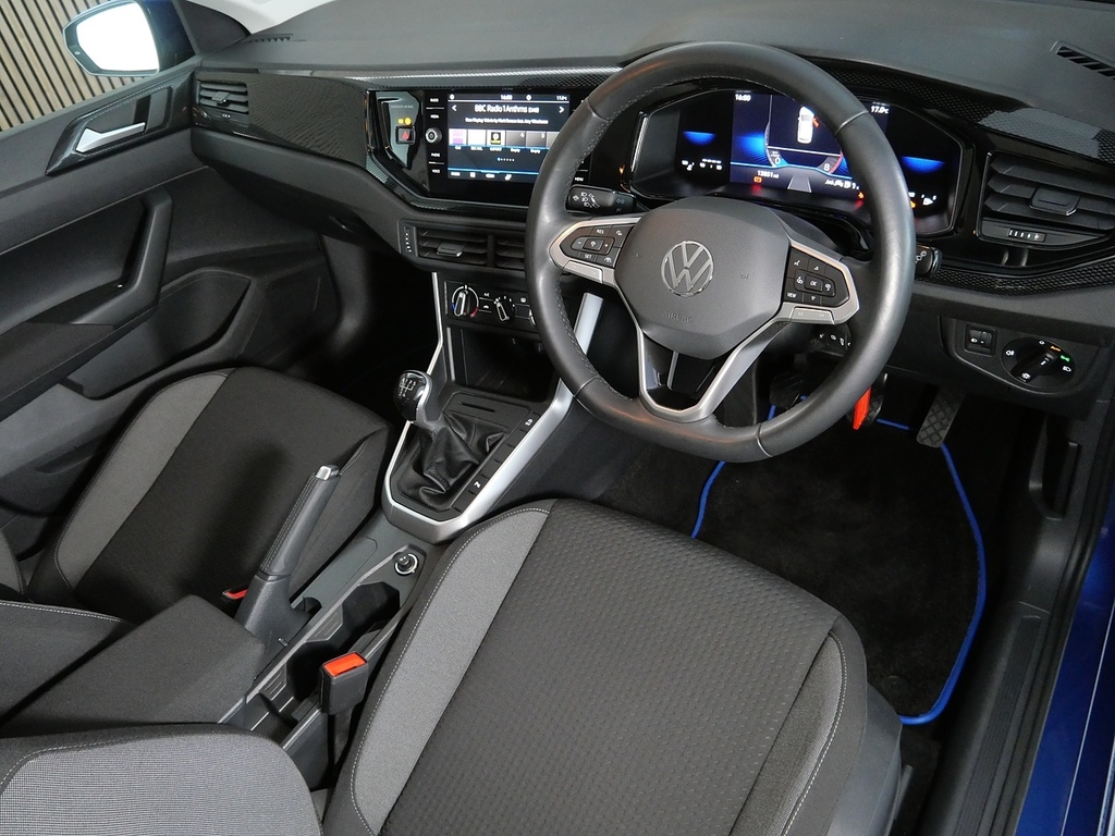 Volkswagen Polo 1.0 Tsi Match Hatchback Euro 6 HF74VNZ Blue #3