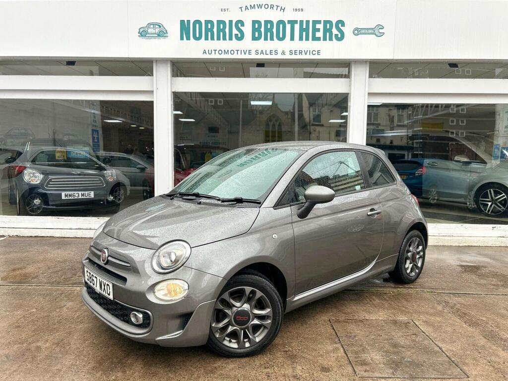 Fiat 500 Hatchback 1.2 S Euro 6 Ss 201767 SB67WXO Grey #3