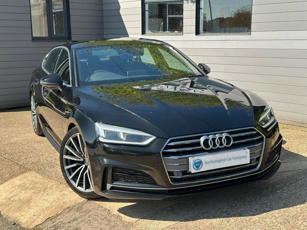 Audi A5 2.0 Tfsi 40 S Line Sportback Euro 6 Ss RA19JGF Black #5