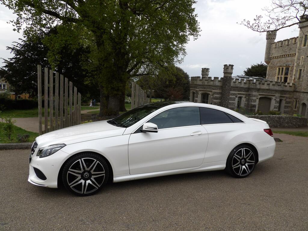 Mercedes-Benz E Class 2.1 E220d Amg Line Edition Coupe G-tron White #4