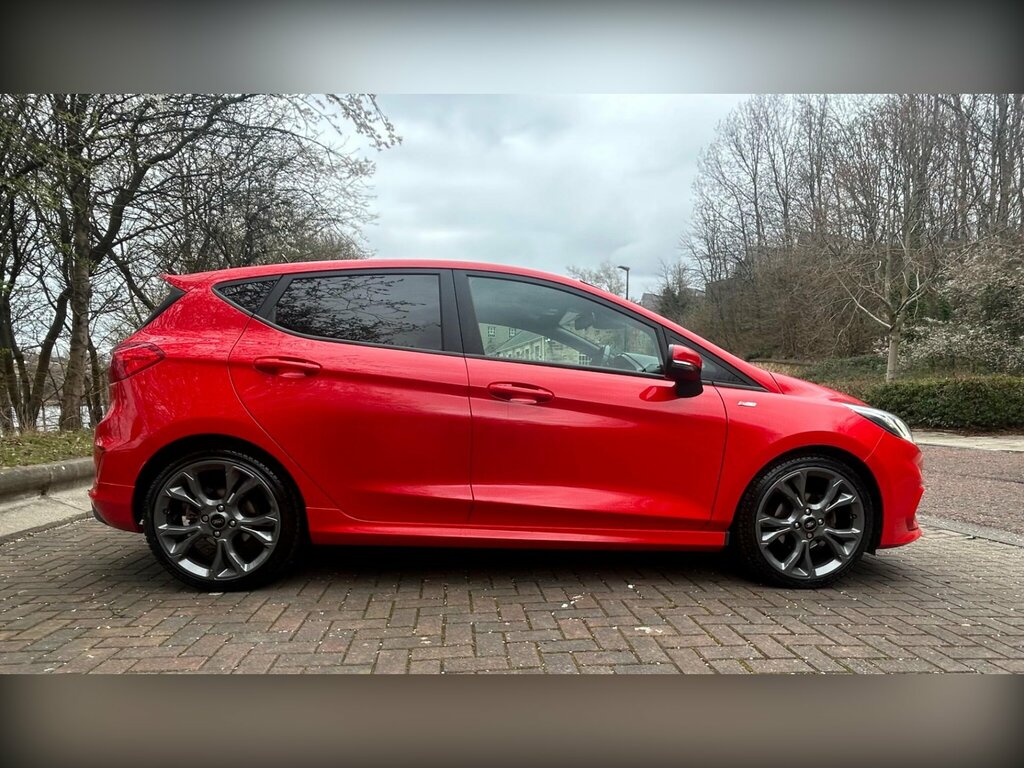 Ford Fiesta 1.0T Ecoboost St-line Euro 6 Ss LO69HHJ Red #4