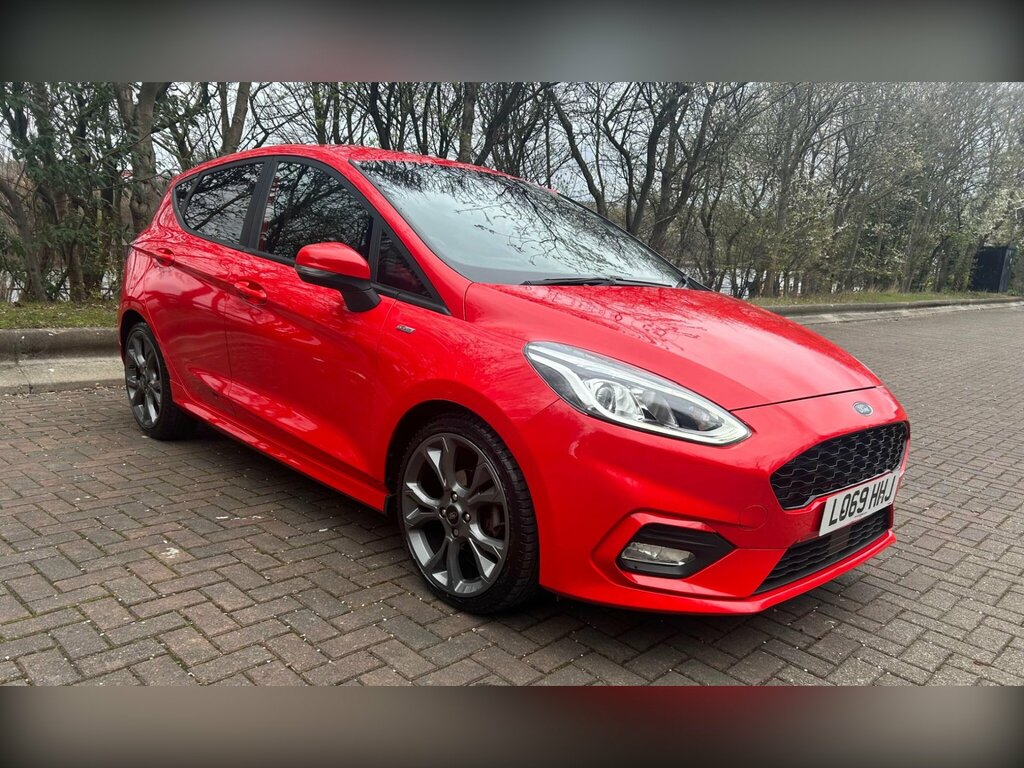 Ford Fiesta 1.0T Ecoboost St-line Euro 6 Ss LO69HHJ Red #3
