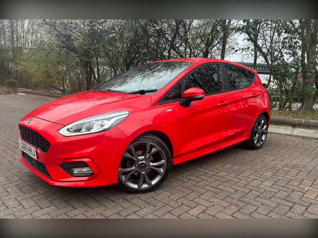 Ford Fiesta 1.0T Ecoboost St-line Euro 6 Ss LO69HHJ Red #5