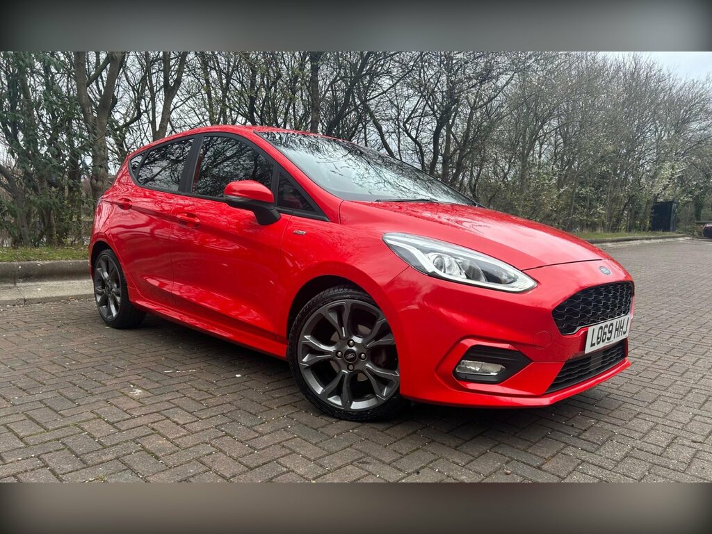 Ford Fiesta 1.0T Ecoboost St-line Euro 6 Ss LO69HHJ Red #2
