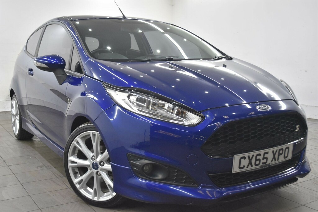 Ford Fiesta 1.0T Ecoboost Zetec S Euro 6 Ss CX65XPO Blue #4