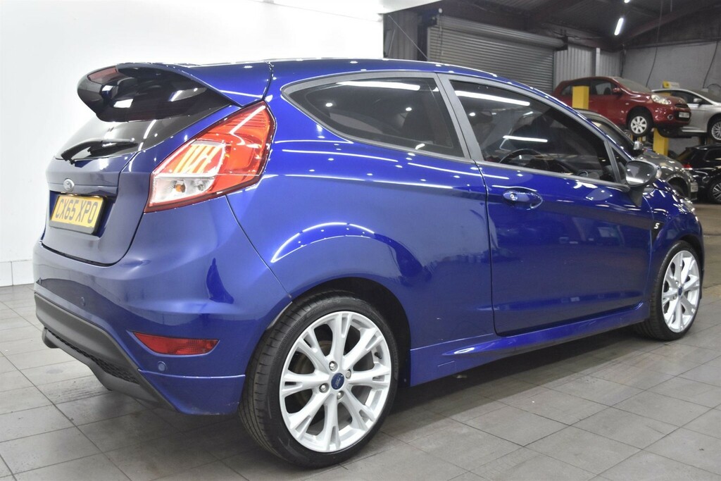 Ford Fiesta 1.0T Ecoboost Zetec S Euro 6 Ss CX65XPO Blue #2