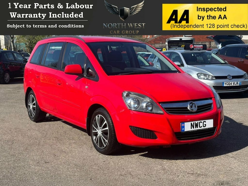 Vauxhall Zafira 1.6L Exclusiv Red