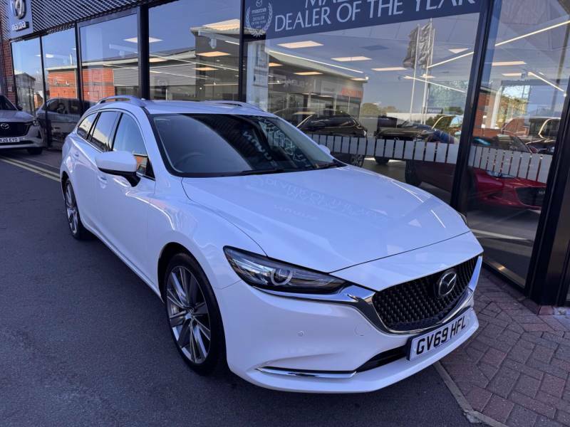 Mazda 6 2.0 Skyactiv-g Sport Nav Tourer Euro 6 Ss GV69HFL White #2
