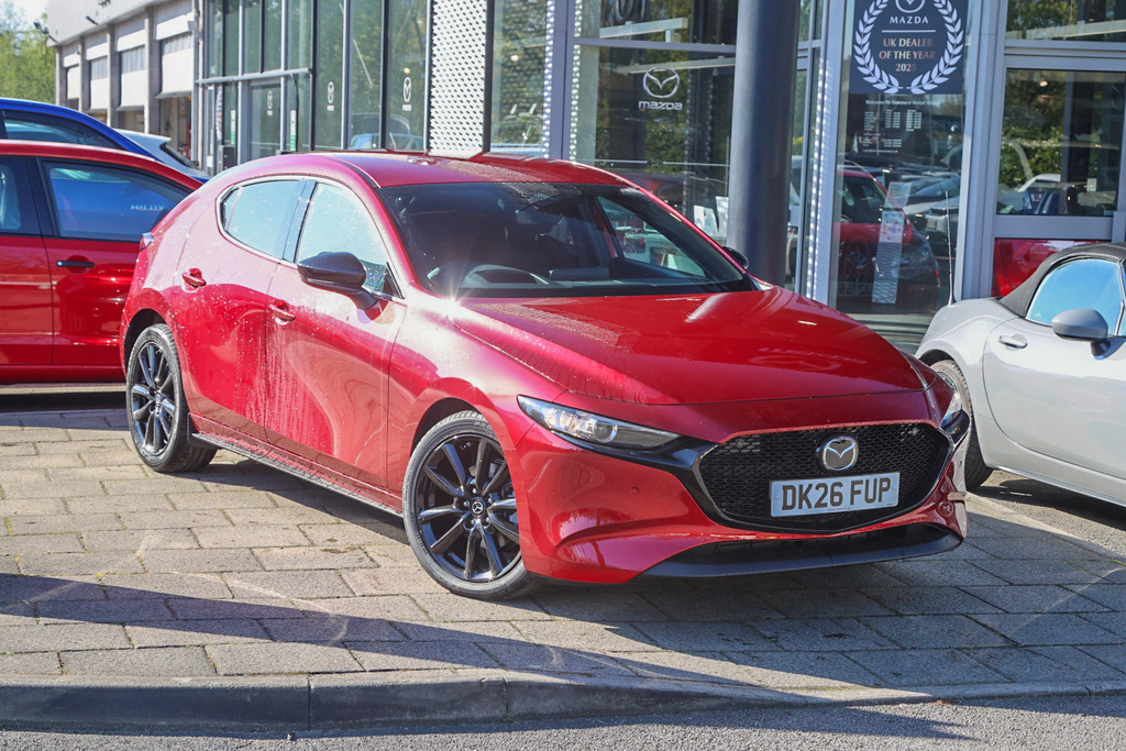 Mazda 3 2.5 E-skyactiv G Mhev 140 Homura Red