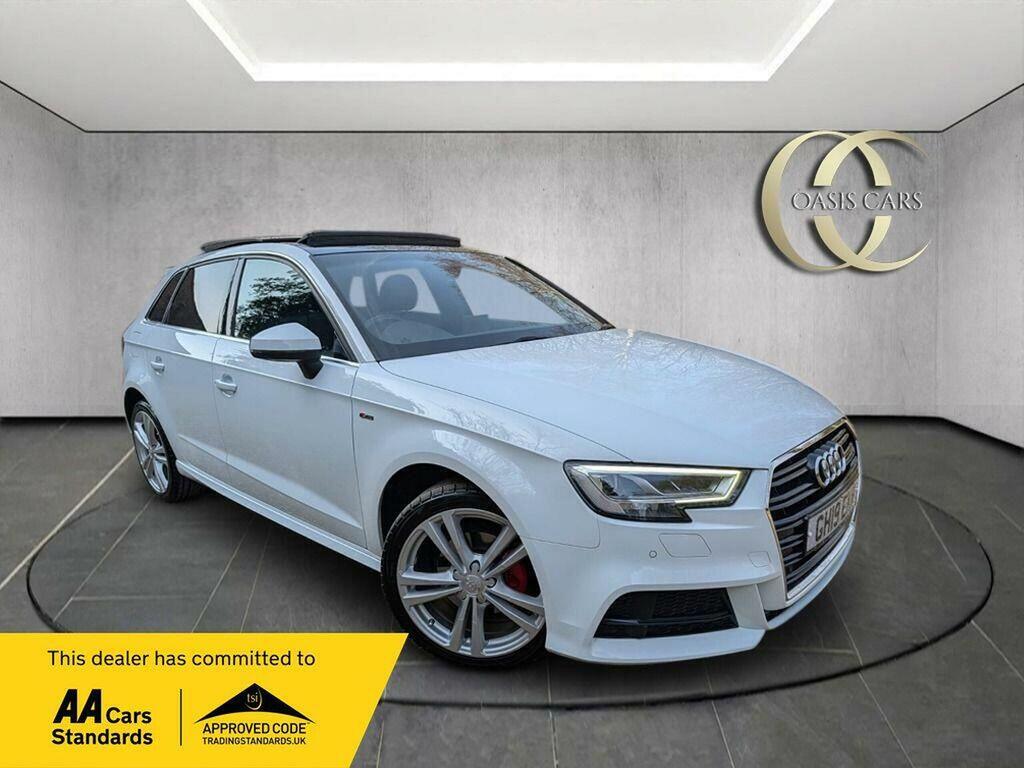 Audi A3 Hatchback 1.6 Tdi 30 S Line Sportback S Tronic Eur White
