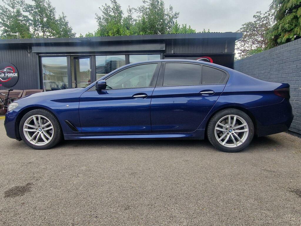 BMW 5 Series 2.0 520D Xdrive M Sport 4Wd YB17YLH Blue #5