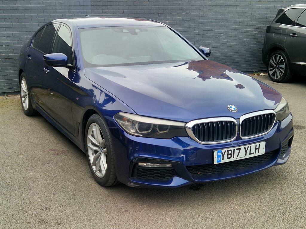 BMW 5 Series 2.0 520D Xdrive M Sport 4Wd YB17YLH Blue #2