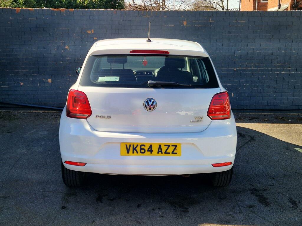 Volkswagen Polo 1.4 Tdi Bluemotion Tech Se Euro 6 Ss VK64AZZ White #6