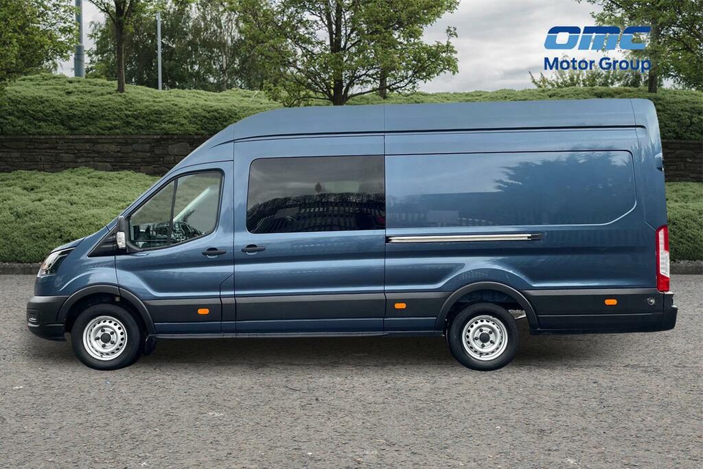 Ford Transit Custom 2.0 Ecoblue Hybrid 130Ps H3 Leader Van BK72LNF Blue #5
