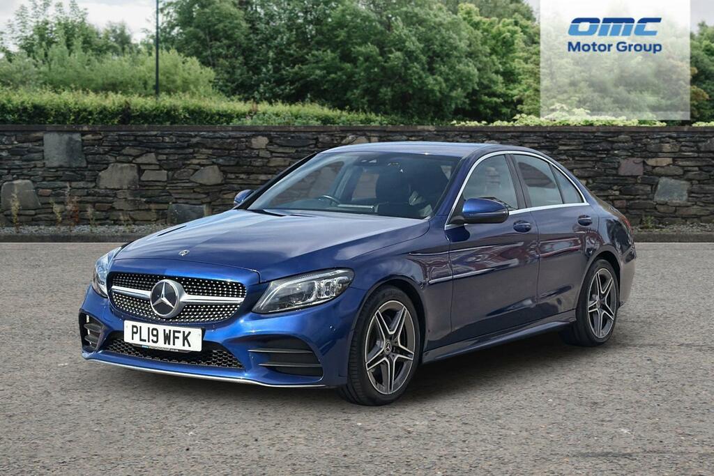 Mercedes-Benz C Class C220d Amg Line Premium 9G-tronic PL19WFK Blue #2