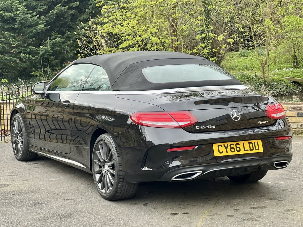 Mercedes-Benz C Class Convertible 2.1 C220d Amg Line 2017 CY66LDU Black #6