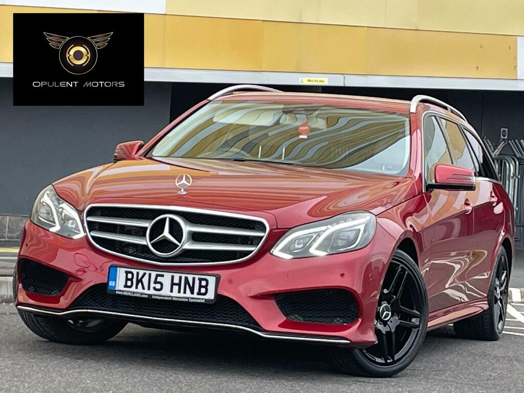 Mercedes-Benz E Class 2.1 E220 Bluetec Amg Line Estate G-tron Red