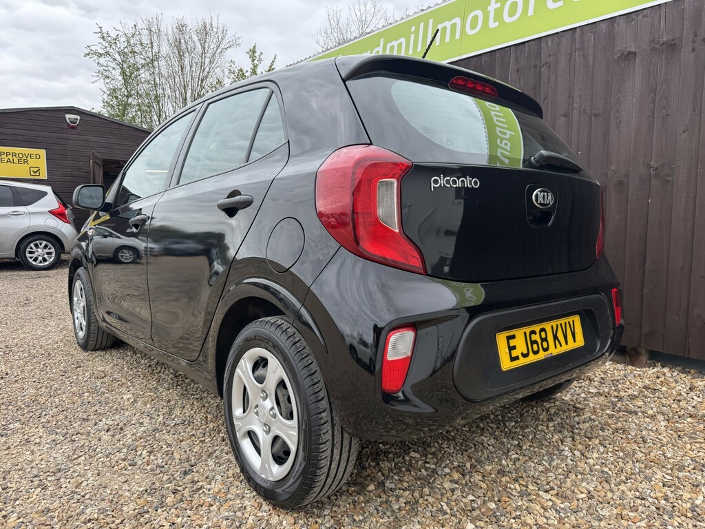 Kia Picanto Hatchback 1.0 1 2018 EJ68KVV Black #4