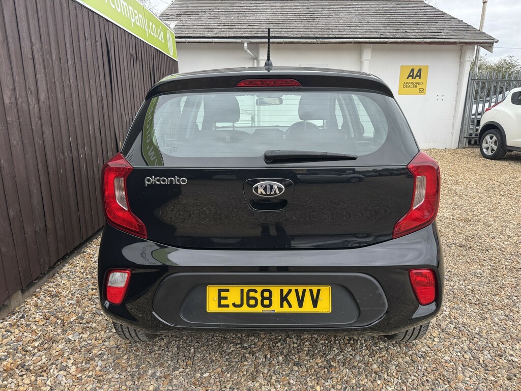 Kia Picanto Hatchback 1.0 1 2018 EJ68KVV Black #5