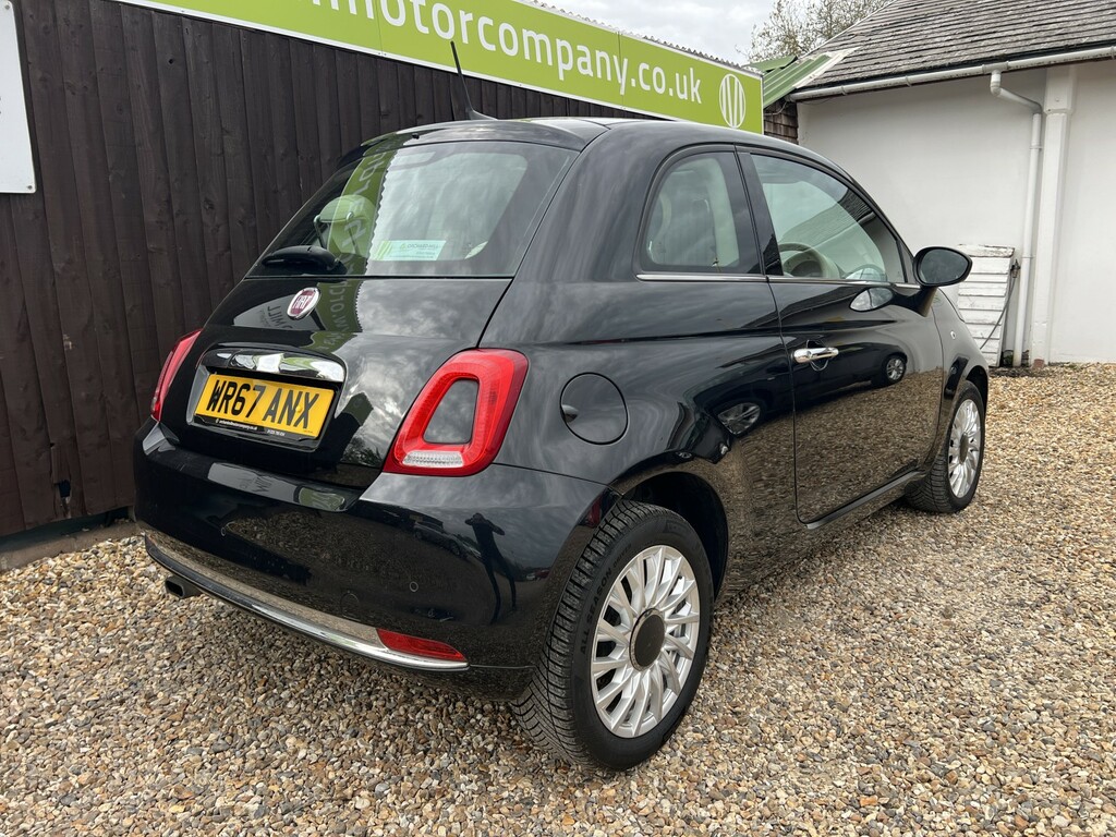 Fiat 500 Hatchback 1.2 500 My17 1.2 69Hp Lounge 2017 WR67ANX Black #6