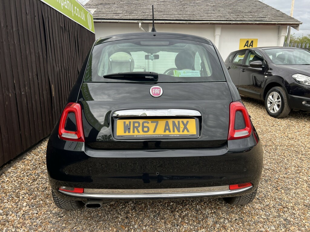 Fiat 500 Hatchback 1.2 500 My17 1.2 69Hp Lounge 2017 WR67ANX Black #5