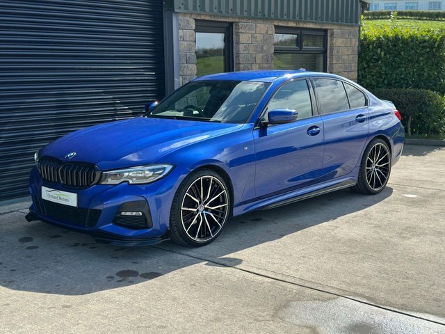 BMW 3 Series 320I M Sport Saloon MX71LVJ Blue #4