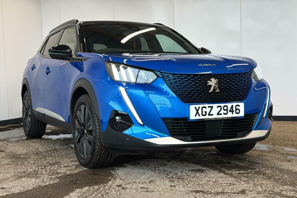 Peugeot e-2008 50Kwh Gt Premium Suv 7Kw Charge XGZ2946 Blue