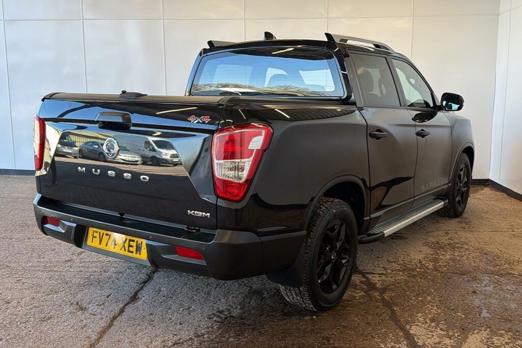 SsangYong Musso 2.2D Saracen Pickup Double Cab 4Wd FV74XEW Black #4