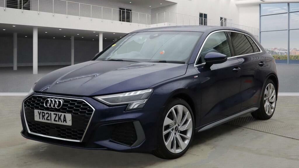 Audi A3 1.5 Tfsi 35 S Line Sportback S Tronic E Blue #3