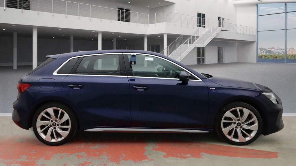 Audi A3 1.5 Tfsi 35 S Line Sportback S Tronic E Blue #6