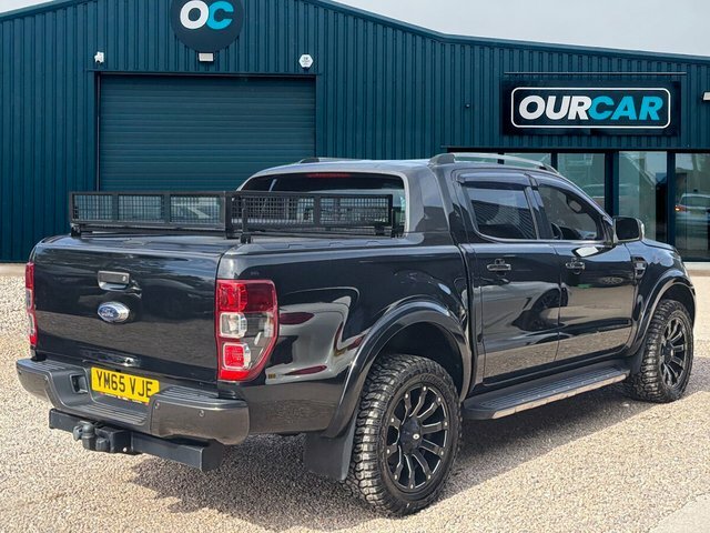 Ford Ranger 2016 3.2 Tdci Wildtrak Pickup Double Cab Diese YM65VJE Black #3