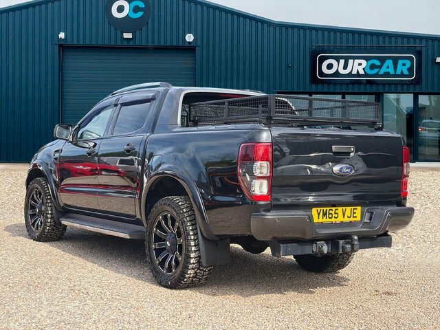 Ford Ranger 2016 3.2 Tdci Wildtrak Pickup Double Cab Diese YM65VJE Black #5