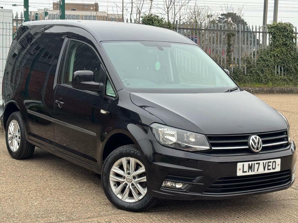 Volkswagen Caddy 2.0 Tdi C20 Bluemotion Tech Highline Swb Euro 6 S LM17VEO Black #4