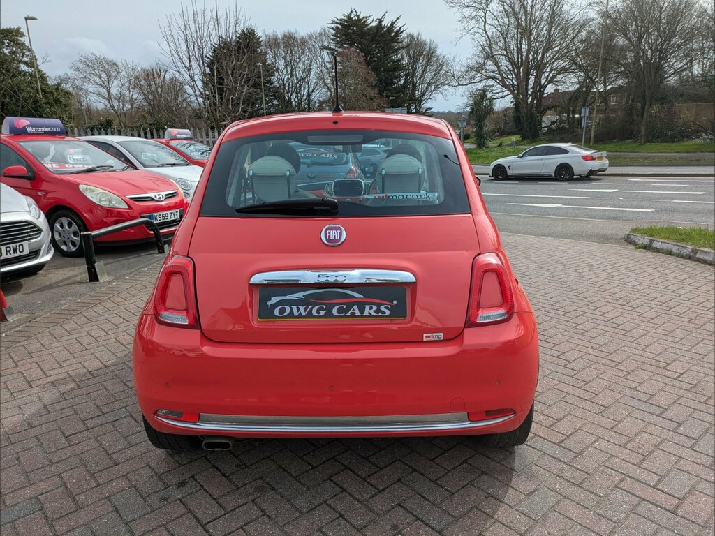 Fiat 500 1.2 Lounge Hatchback Euro 6 Ss WM65VTW Pink #6