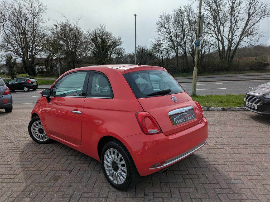 Fiat 500 1.2 Lounge Hatchback Euro 6 Ss WM65VTW Pink #5