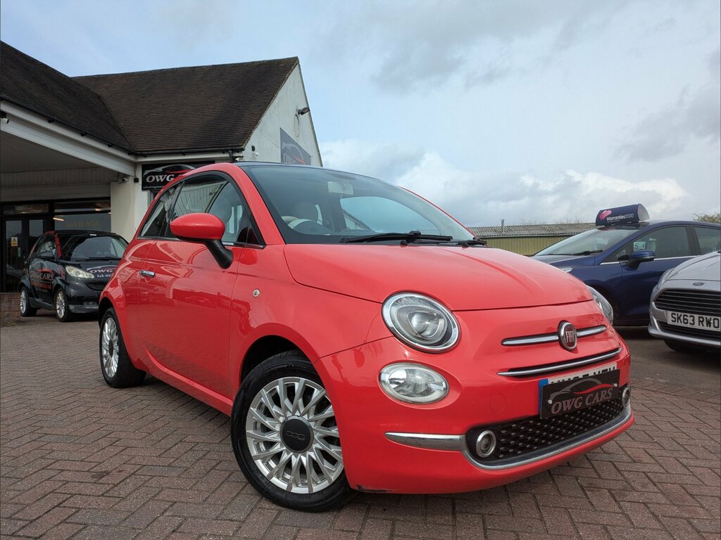 Fiat 500 1.2 Lounge Hatchback Euro 6 Ss Pink