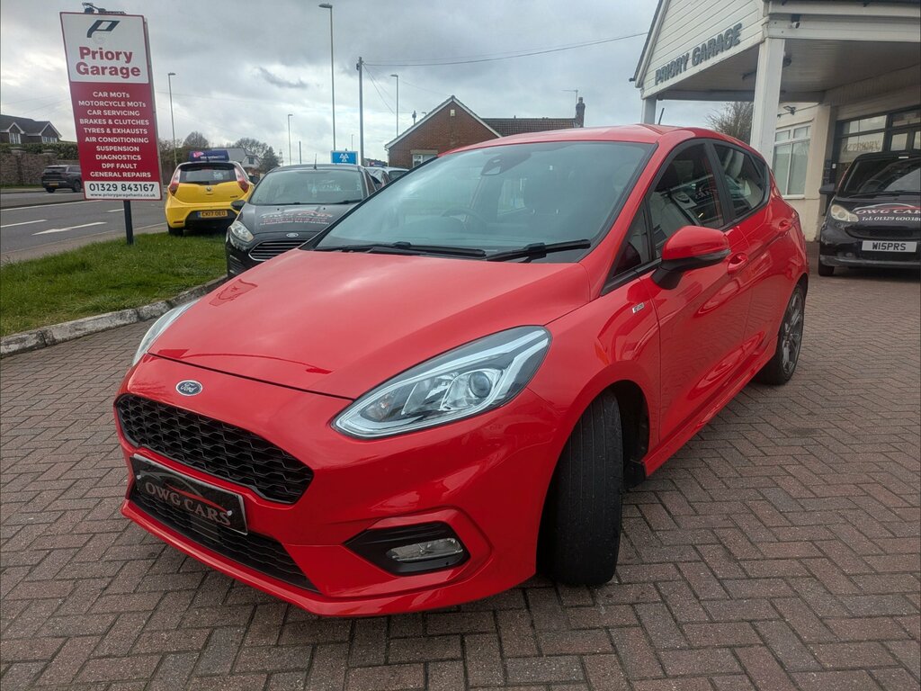 Ford Fiesta 1.0T Ecoboost Gpf St-line Hatchback Man GV19BFE Red #3