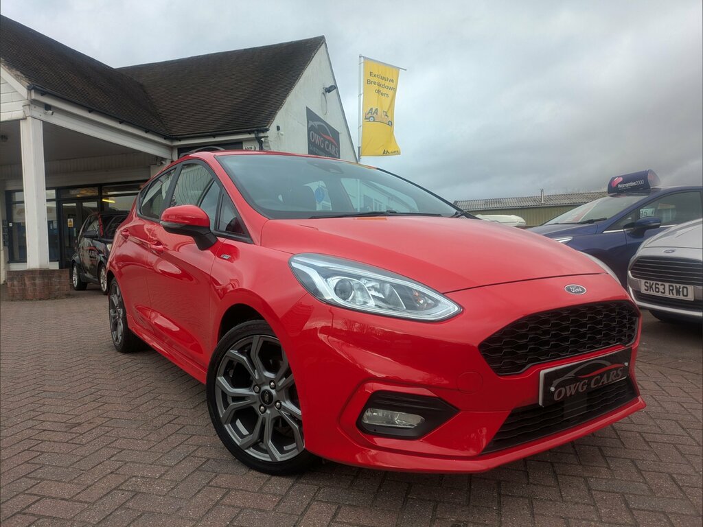 Ford Fiesta 1.0T Ecoboost Gpf St-line Hatchback Man Red