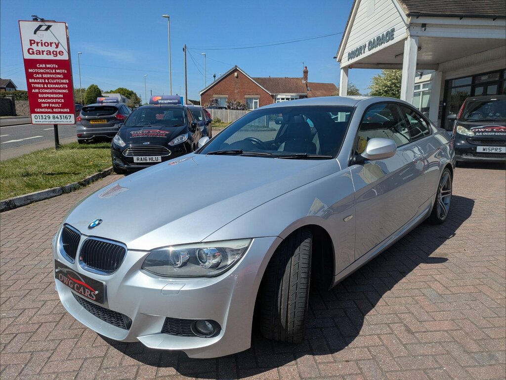 BMW 3 Series 2.0 320D M Sport Coupe Euro 5 S LJ61ANU Silver #3