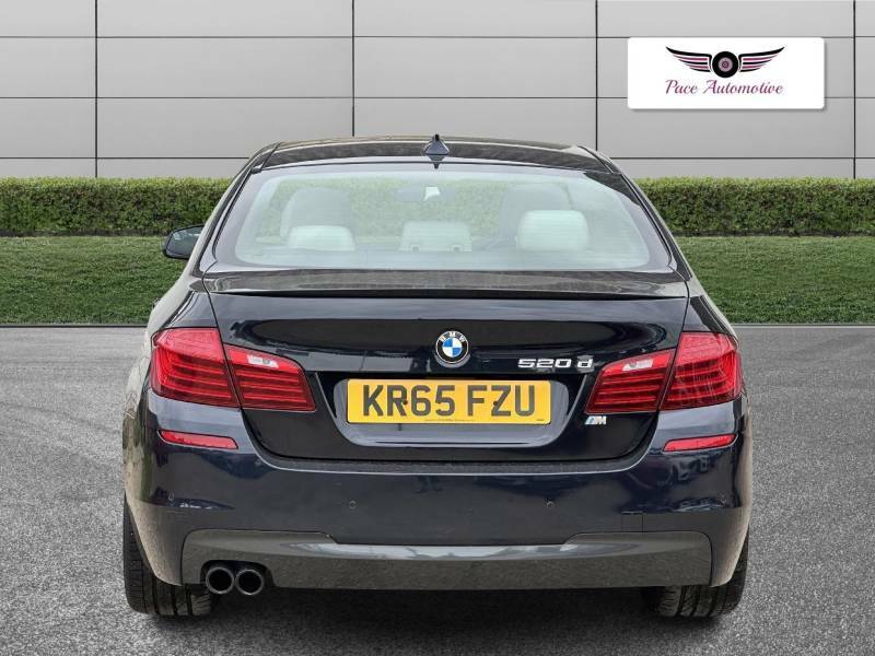 BMW 5 Series 2.0 520D M Sport Euro 6 Ss - 2015 65 KR65FZU Black #6