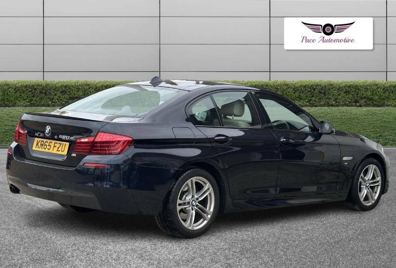 BMW 5 Series 2.0 520D M Sport Euro 6 Ss - 2015 65 KR65FZU Black #4