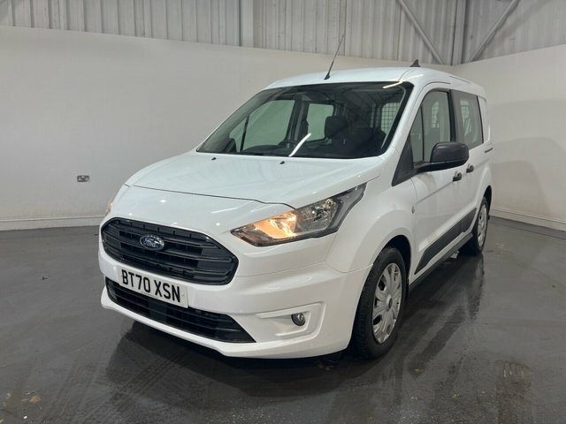 Ford Transit Connect 1.5 220 Ecoblue Trend Crew Van Double Cab 6Dr Dies BT70XSN White #3