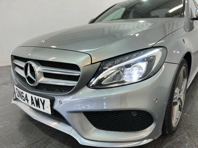 Mercedes-Benz C Class 2.1 C220 Bluetec Amg Line Saloon G-tron DN64AWY Silver #4