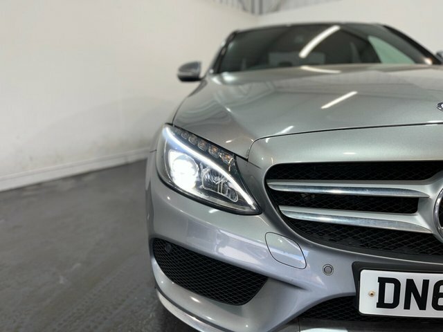 Mercedes-Benz C Class 2.1 C220 Bluetec Amg Line Saloon G-tron DN64AWY Silver #5