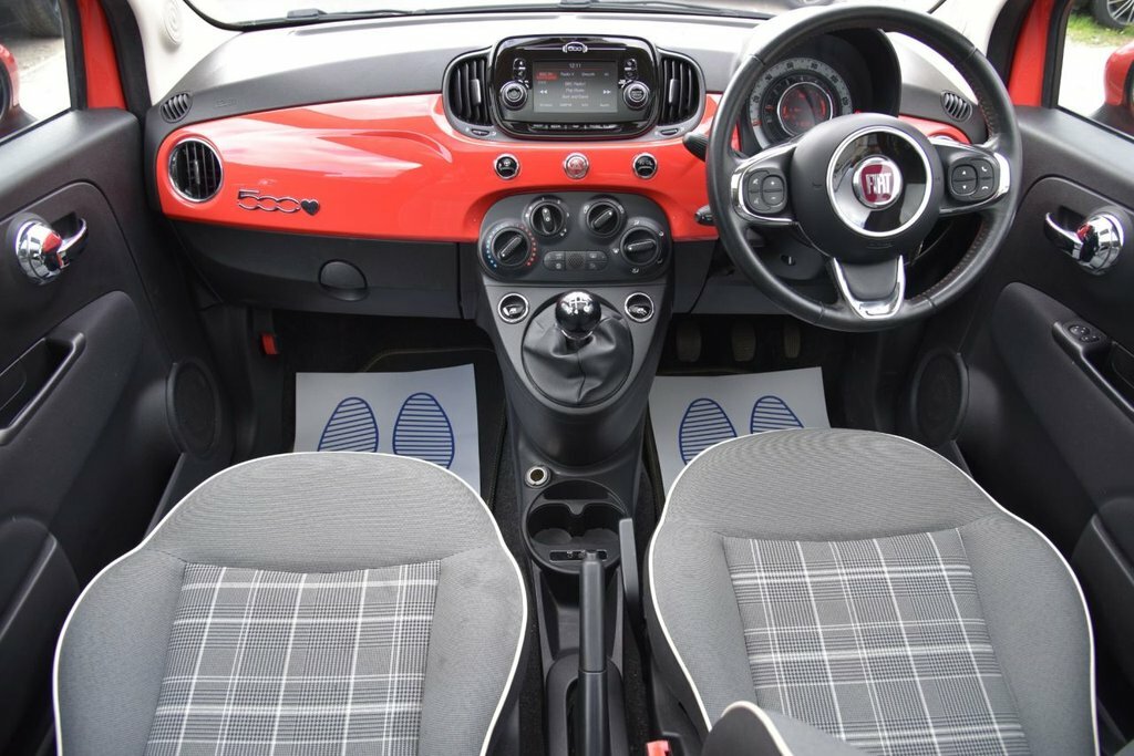 Fiat 500 Hatchback WV18SKK Red #2