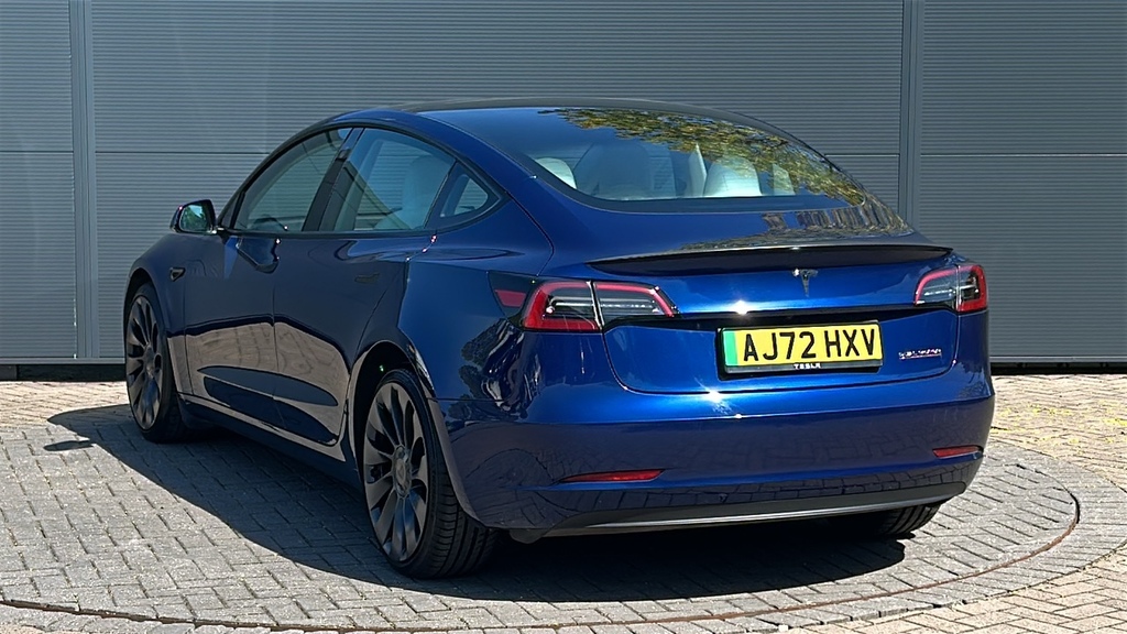 Tesla Model 3 Performance Awd Performance Upgrade 45 AJ72HXV Blue #3