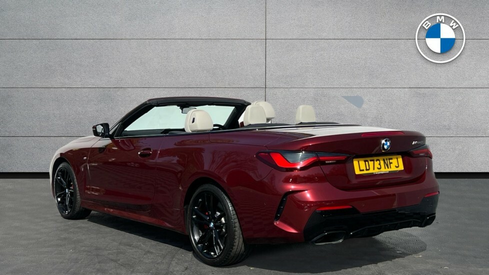 BMW 4 Series M440i Xdrive Convertible LD73NFJ Red #4