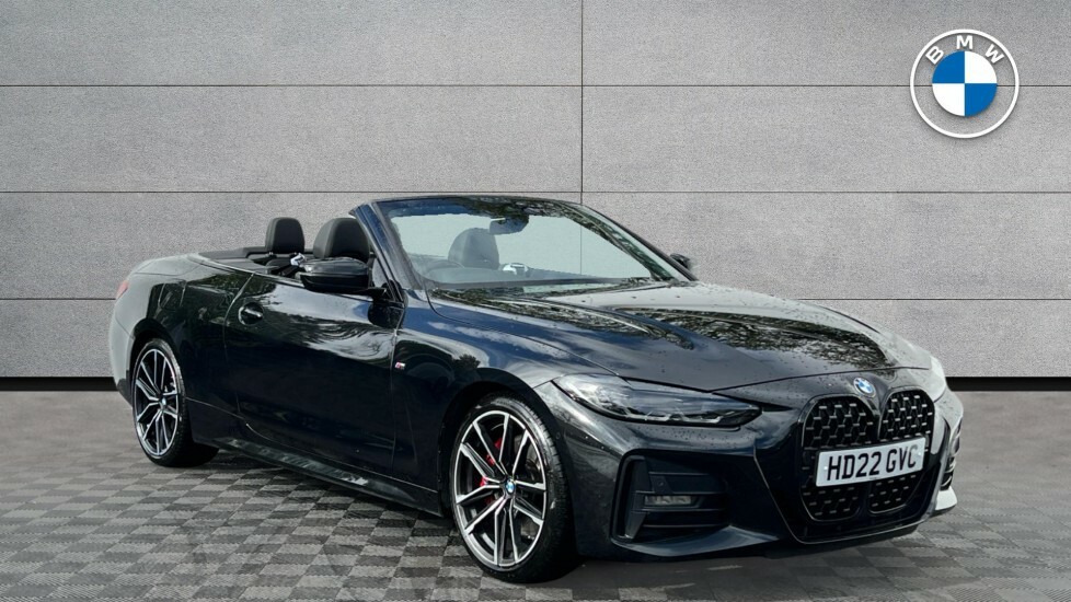 BMW 4 Series 430D M Sport Convertible Black