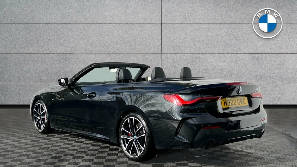 BMW 4 Series 430D M Sport Convertible HD22GVC Black #3